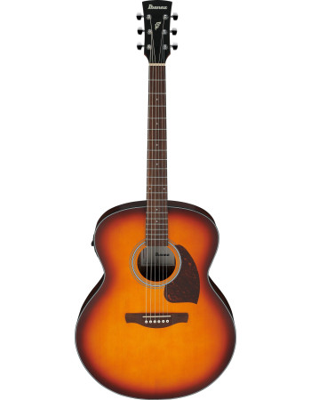 Ibanez PJ50E-OAH PJ Acoustic Guitar 6-String - OP Vintage Amber Sunburst Top, Open Pore Natural Back & Sides