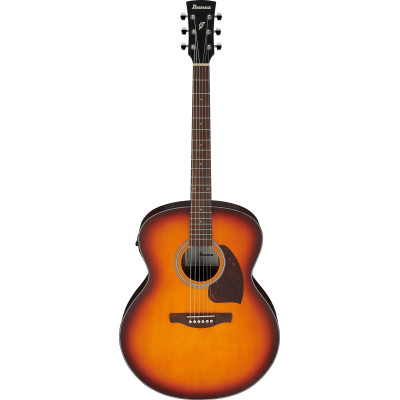 Ibanez PJ50E-OAH PJ Acoustic Guitar 6-String - OP Vintage Amber Sunburst Top, Open Pore Natural Back & Sides