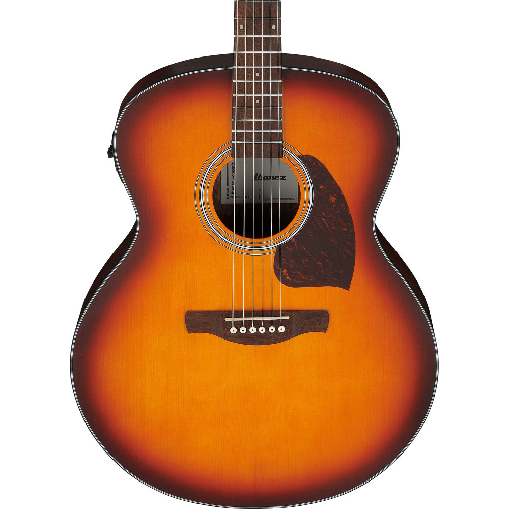 Ibanez PJ50E-OAH PJ Acoustic Guitar 6-String - OP Vintage Amber Sunburst Top, Open Pore Natural Back & Sides