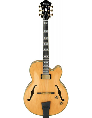 Ibanez PM200-NT Pat Metheny Signature Hollow Body Guitar 6-String - Natural + Case MF100C