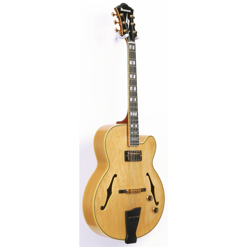 Ibanez PM200-NT Pat Metheny Signature Hollow Body Guitar 6-String - Natural + Case MF100C