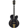 Ibanez PM3C-BKL Pat Metheny Signature Hollow Body Guitar 6-String - Black Low Gloss + Case