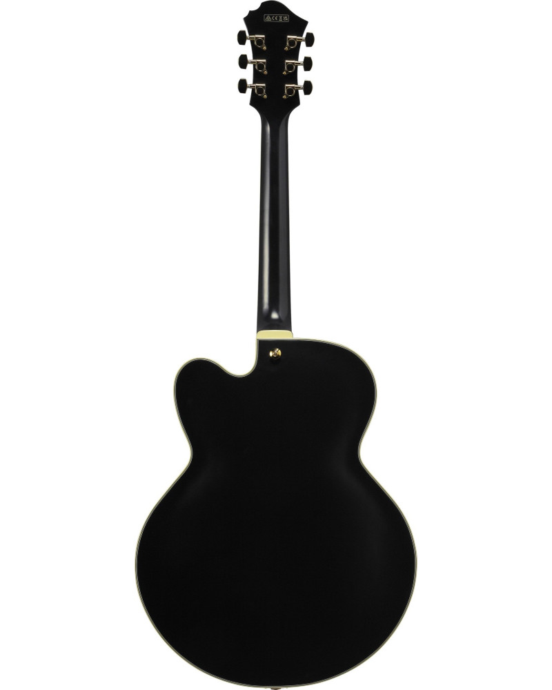 Ibanez PM3C-BKL Pat Metheny Signature Hollow Body Guitar 6-String - Black Low Gloss + Case