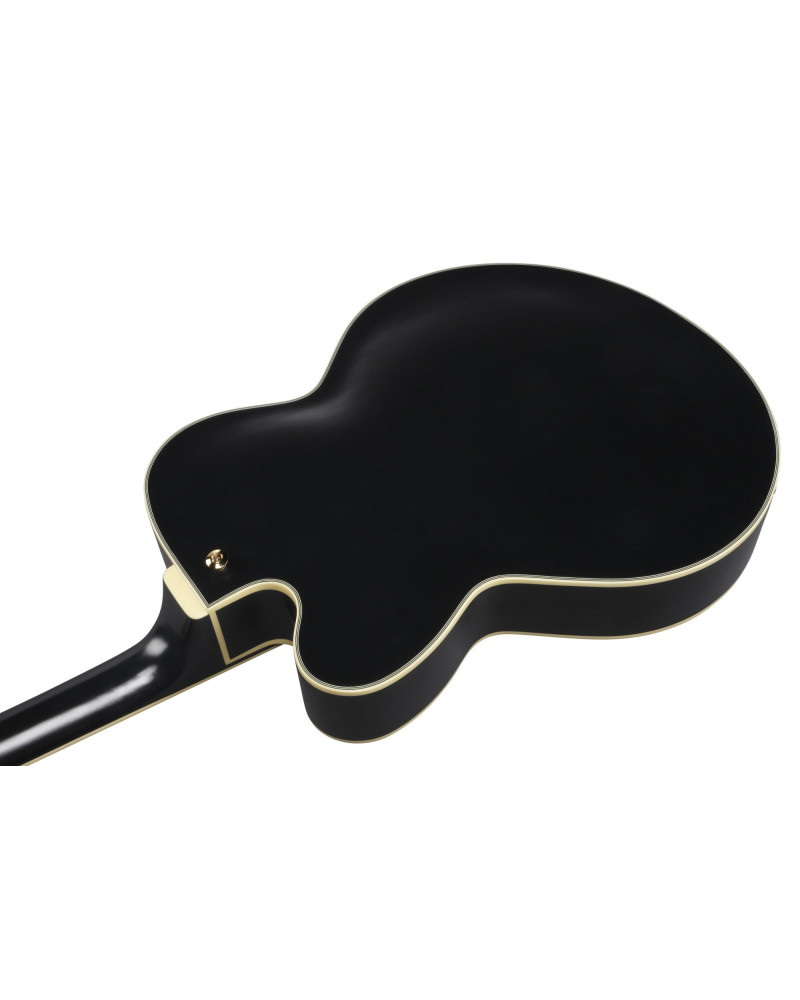 Ibanez PM3C-BKL Pat Metheny Signature Hollow Body Guitar 6-String - Black Low Gloss + Case