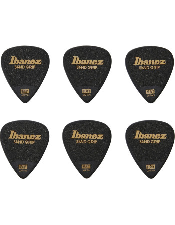 Ibanez PPA14HSG-BK Grip Wizard Series Sand Grip Flat Picks - 6 pcs