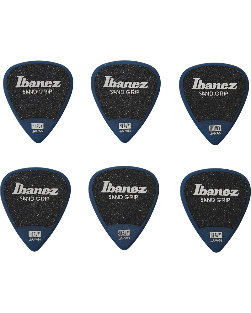 Ibanez PPA14HSG-DB Grip Wizard Series Sand Grip Flat Picks - 6 pcs