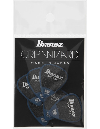 Ibanez PPA14HSG-DB Grip Wizard Series Sand Grip Flat Picks - 6 pcs
