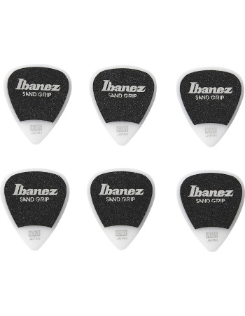Ibanez PPA14HSG-WH Grip Wizard Series Sand Grip Flat Picks - 6 pcs
