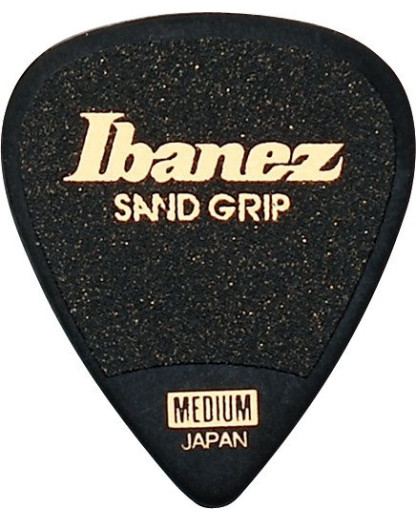 Ibanez PPA14MSG-BK Grip Wizard Series Sand Grip Flat Picks - 6 pcs