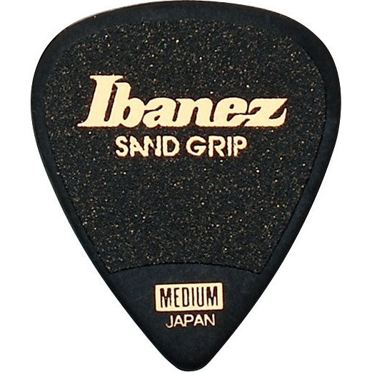 Ibanez PPA14MSG-BK Grip Wizard Series Sand Grip Flat Picks - 6 pcs