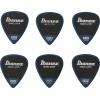 Ibanez PPA14MSG-DB Grip Wizard Series Sand Grip Flat Picks - 6 pcs