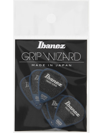 Ibanez PPA14MSG-DB Grip Wizard Series Sand Grip Flat Picks - 6 pcs