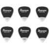 Ibanez PPA14MSG-WH Grip Wizard Series Sand Grip Flat Picks - 6 pcs