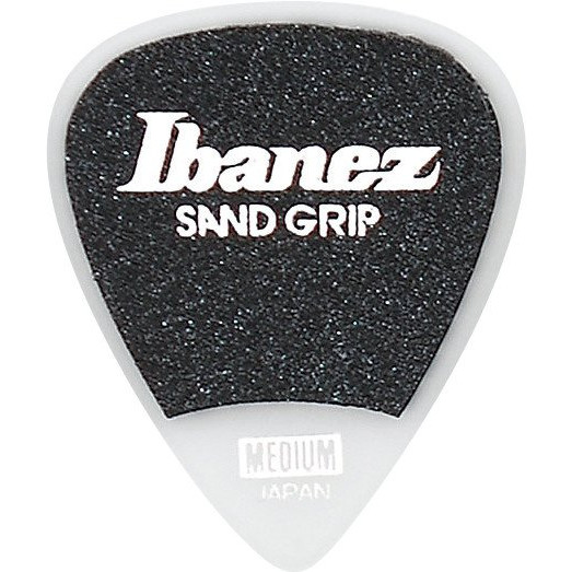 Ibanez PPA14MSG-WH Grip Wizard Series Sand Grip Flat Picks - 6 pcs