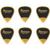 Ibanez PPA14MSG-YE Grip Wizard Series Sand Grip Flat Picks - 6 pcs