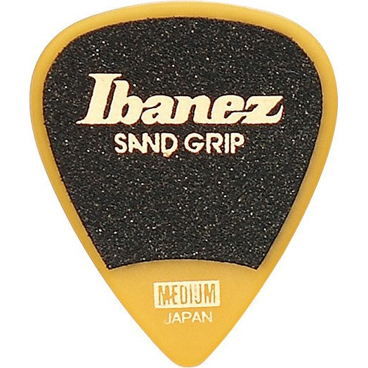 Ibanez PPA14MSG-YE Grip Wizard Series Sand Grip Flat Picks - 6 pcs