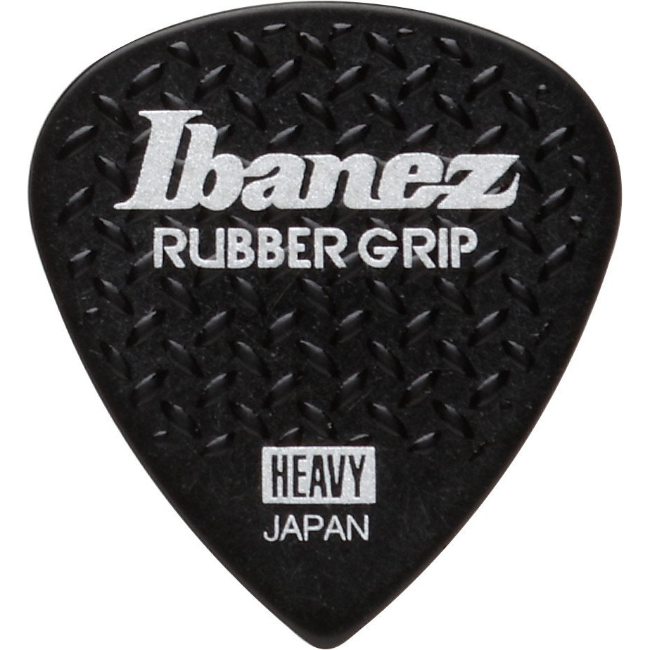 Ibanez PPA16HRG-BK Grip Wizard Series Rubber Grip Flat Pick - 6 pcs