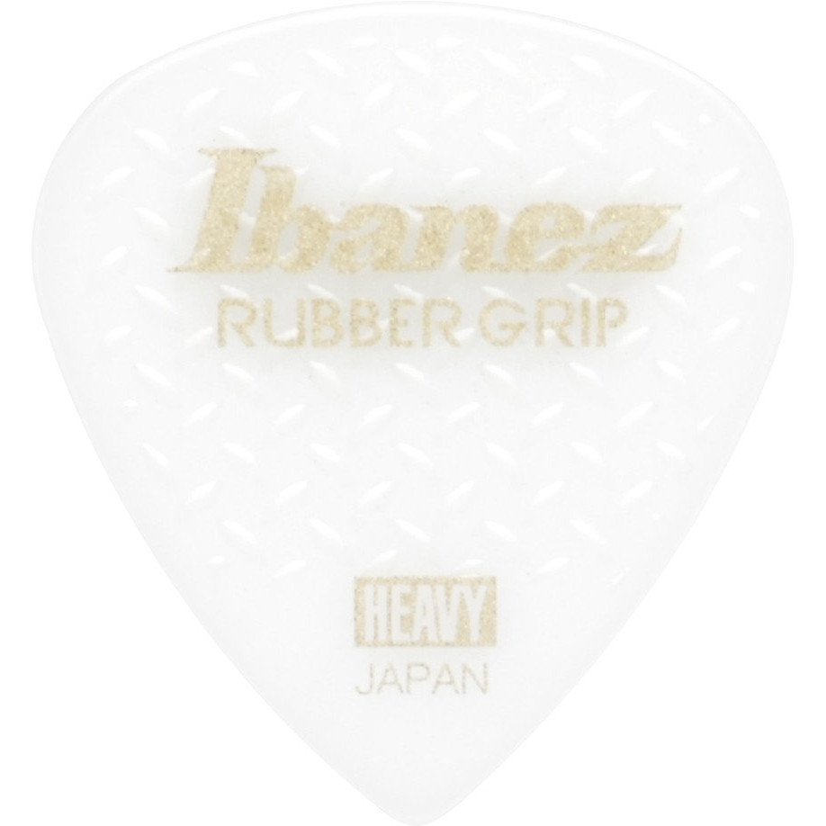 Ibanez PPA16HRG-WH Grip Wizard Series Rubber Grip Flat Pick - 6 pcs