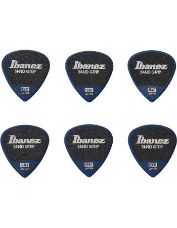 Ibanez PPA16HSG-DB Grip Wizard Series Sand Grip Flat Picks - 6 pcs