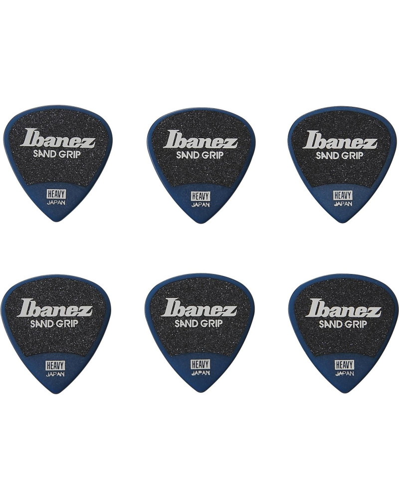 Ibanez PPA16HSG-DB Grip Wizard Series Sand Grip Flat Picks - 6 pcs