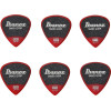 Ibanez PPA16HSG-RD Grip Wizard Series Sand Grip Flat Picks - 6 pcs