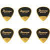 Ibanez PPA16HSG-YE Grip Wizard Series Sand Grip Flat Picks - 6 pcs