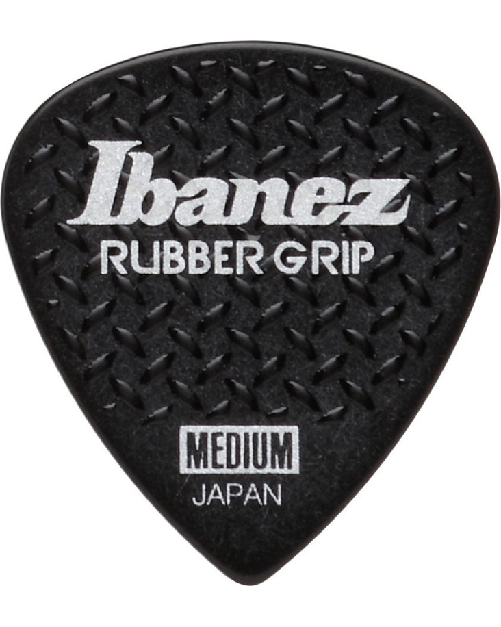 Ibanez PPA16MRG-BK Grip Wizard Series Rubber Grip Flat Pick - 6 pcs