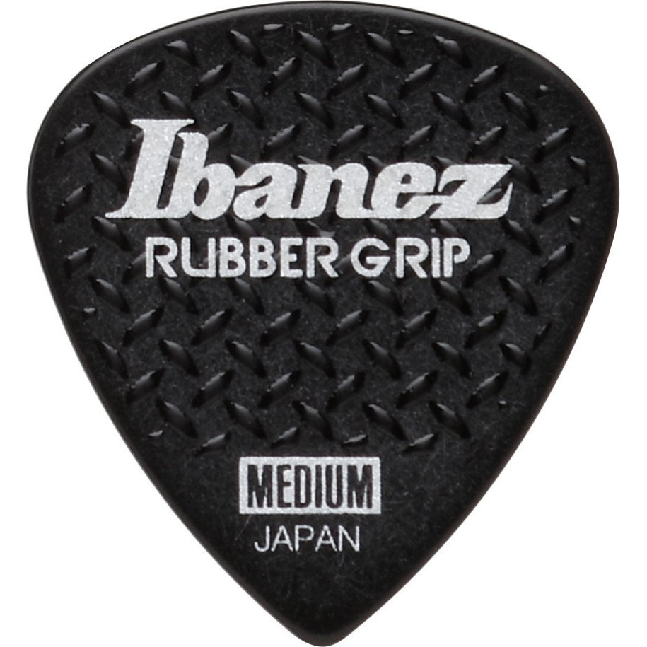 Ibanez PPA16MRG-BK Grip Wizard Series Rubber Grip Flat Pick - 6 pcs