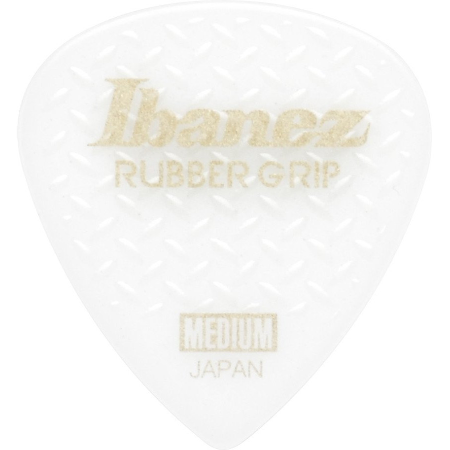 Ibanez PPA16MRG-WH Grip Wizard Series Rubber Grip Flat Pick - 6 pcs