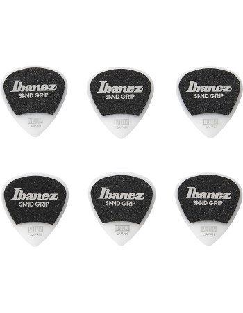Ibanez PPA16MSG-WH Grip Wizard Series Sand Grip Flat Picks - 6 pcs
