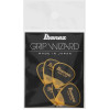 Ibanez PPA16MSG-YE Grip Wizard Series Sand Grip Flat Picks - 6 pcs