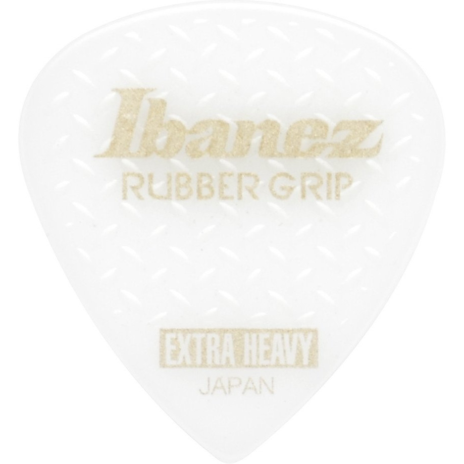 Ibanez PPA16XRG-WH Grip Wizard Series Rubber Grip Flat Pick - 6 pcs