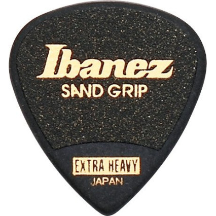 Ibanez PPA16XSG-BK Grip Wizard Series Sand Grip Flat Picks - 6 pcs