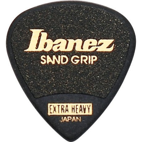 Ibanez PPA16XSG-BK Grip Wizard Series Sand Grip Flat Picks - 6 pcs
