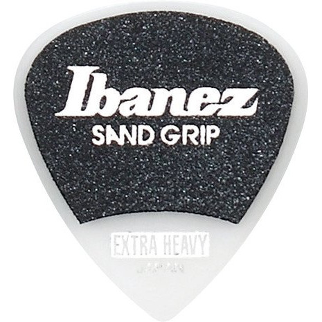 Ibanez PPA16XSG-WH Grip Wizard Series Sand Grip Flat Picks - 6 pcs