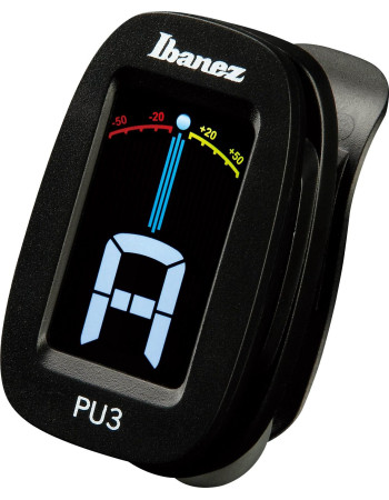Ibanez PU3-BK Chromatic / Automatic Clip Tuner - Black