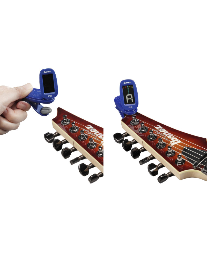 Ibanez PU3-BL Chromatic / Automatic Clip Tuner - Blue