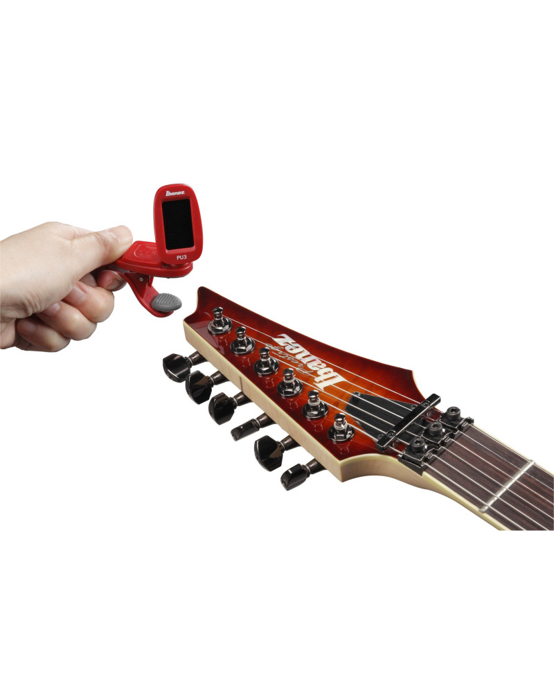 Ibanez PU3-RD Chromatic / Automatic Clip Tuner - Red