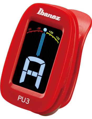 Ibanez PU3-RD Chromatic / Automatic Clip Tuner - Red