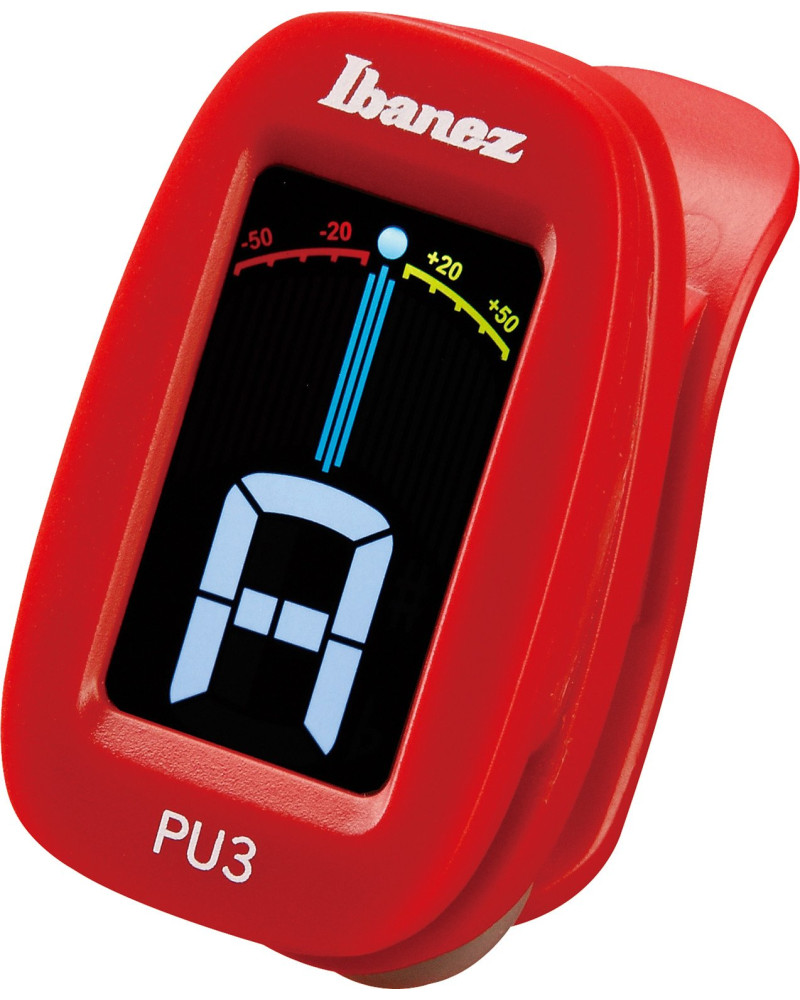 Ibanez PU3-RD Chromatic / Automatic Clip Tuner - Red
