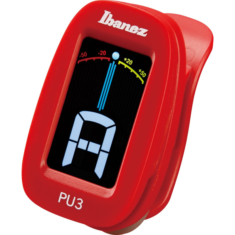 Ibanez PU3-RD Chromatic / Automatic Clip Tuner - Red