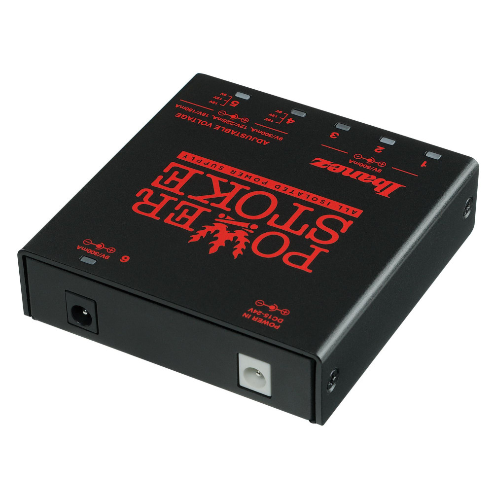 Ibanez PWRS6 Guitar Pedal Power Supply - 6 Isolated Outputs for Guitar Pedals