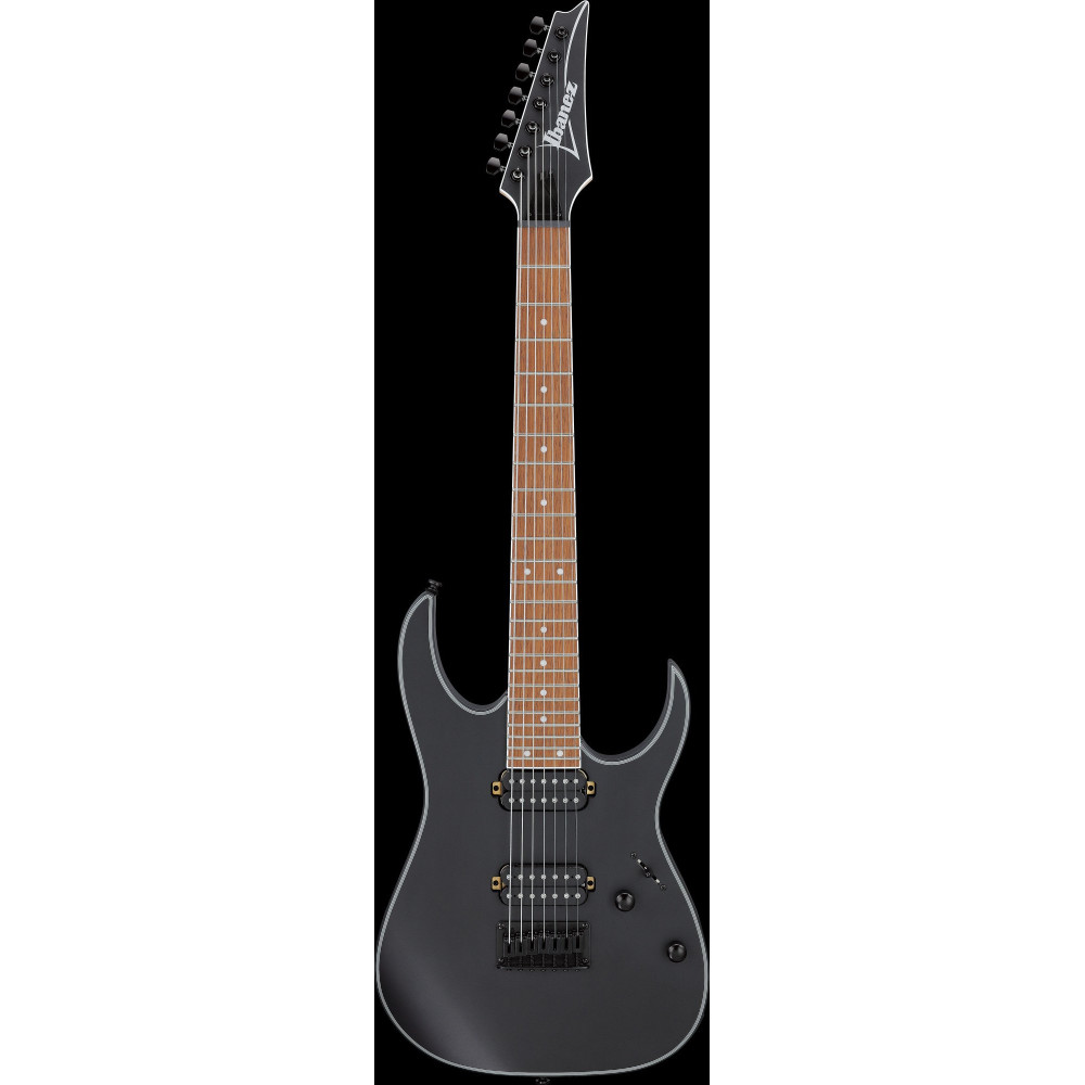 Ibanez RG7421EX-BKF RG Electric Guitar 7-String - Black Flat