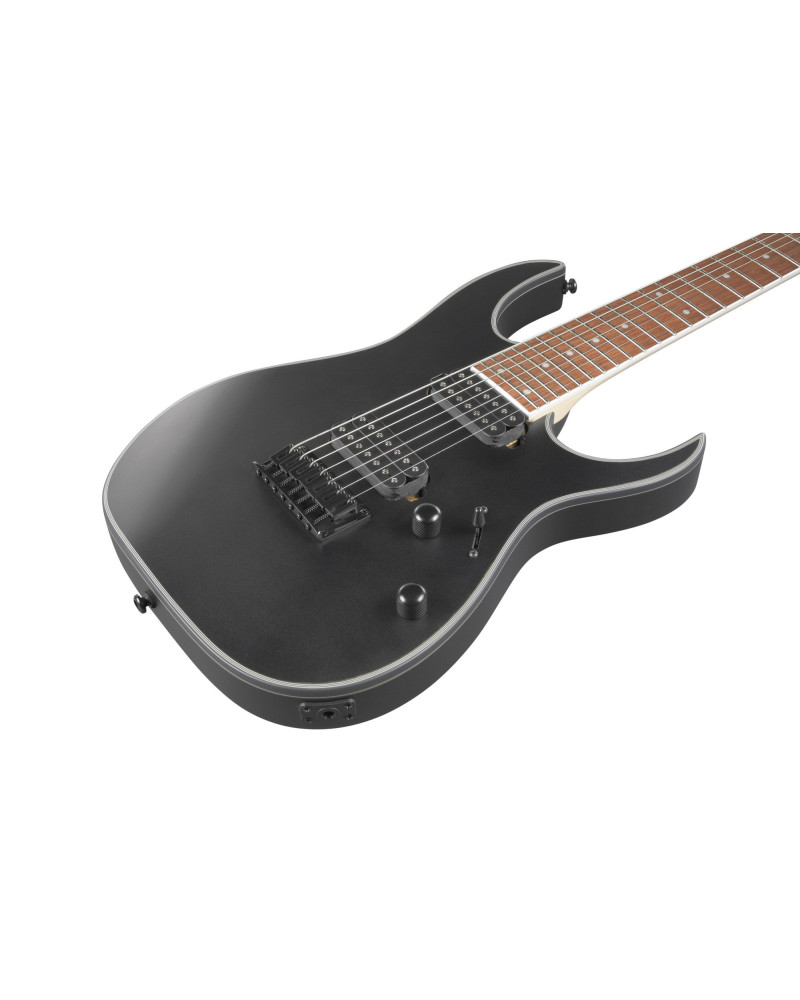 Ibanez RG7421EX-BKF RG Electric Guitar 7-String - Black Flat