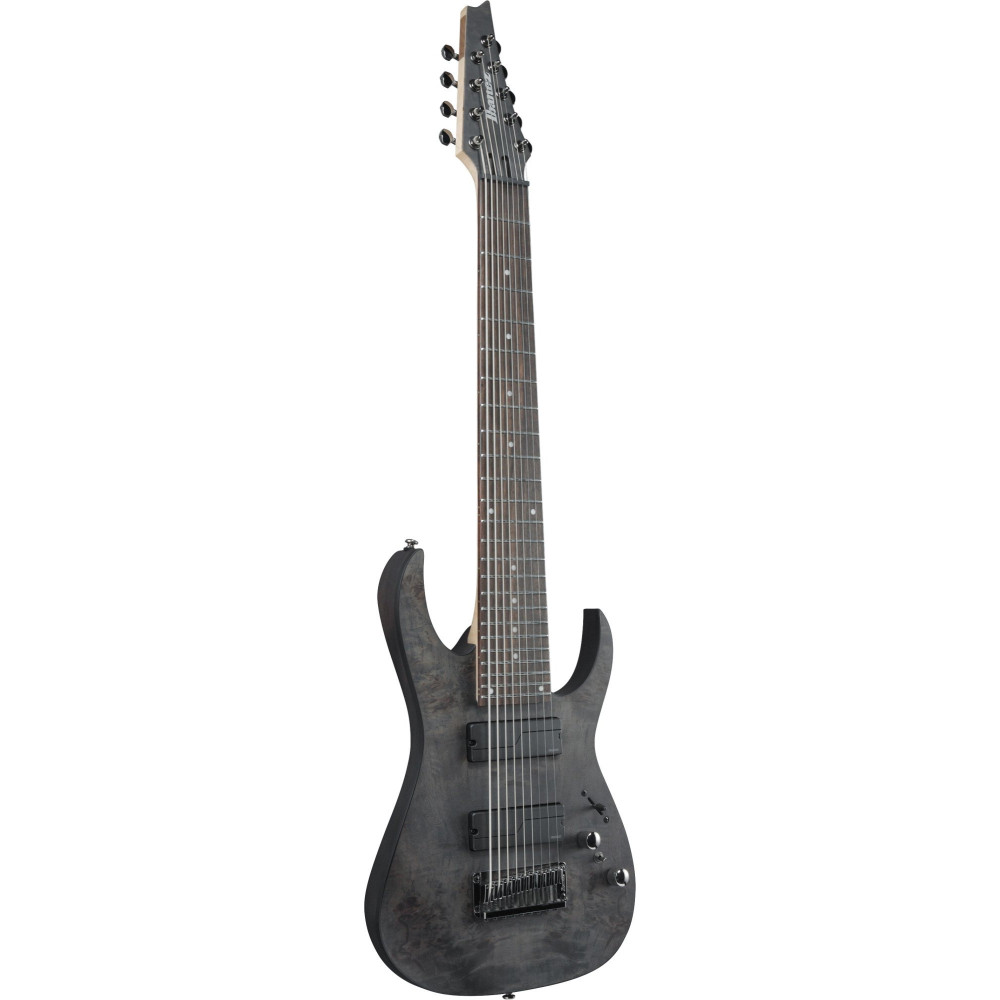 Ibanez RG9PB-TGF Axe Design Lab RG Electric Guitar 9-String - Transparent Gray Flat