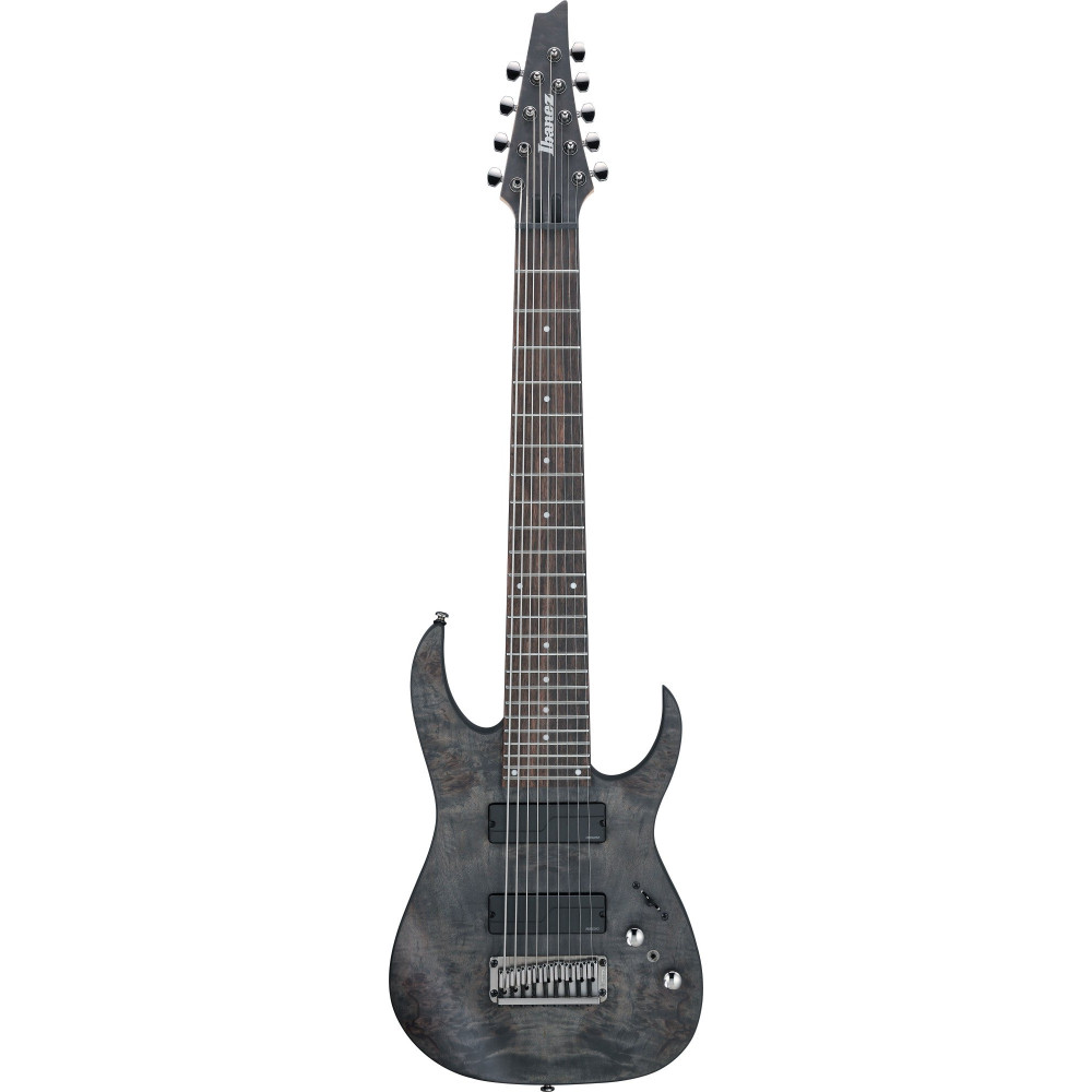 Ibanez RG9PB-TGF Axe Design Lab RG Electric Guitar 9-String - Transparent Gray Flat