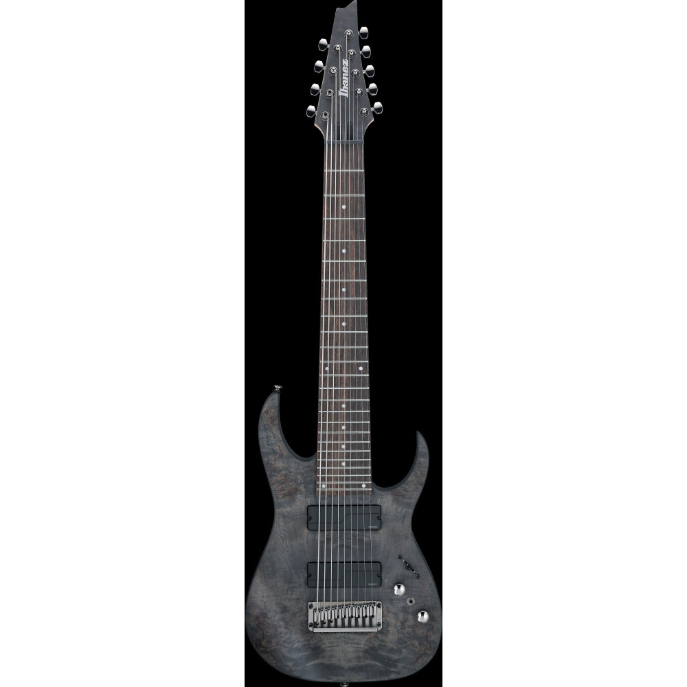 Ibanez RG9PB-TGF Axe Design Lab RG Electric Guitar 9-String - Transparent Gray Flat