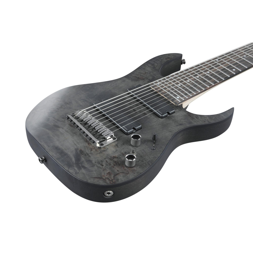 Ibanez RG9PB-TGF Axe Design Lab RG Electric Guitar 9-String - Transparent Gray Flat