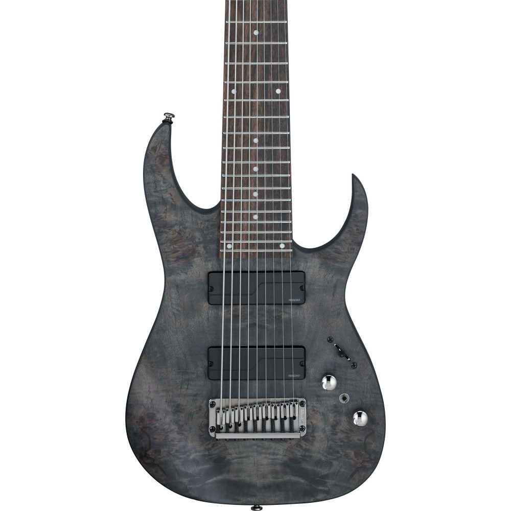 Ibanez RG9PB-TGF Axe Design Lab RG Electric Guitar 9-String - Transparent Gray Flat