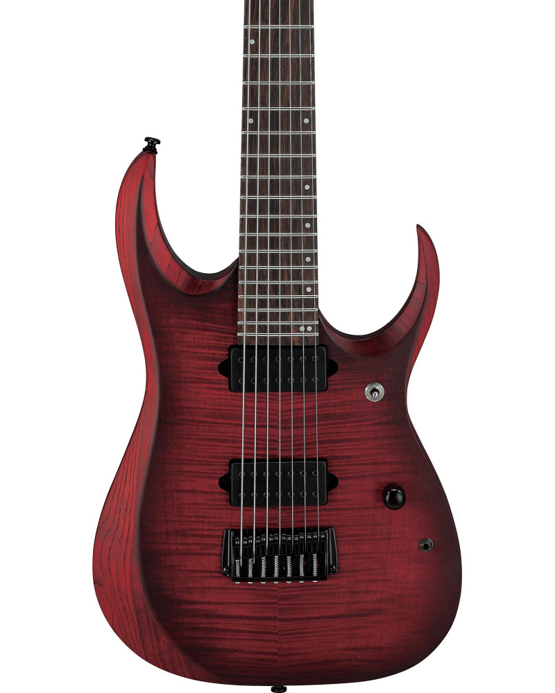 Ibanez RGD721FA-WUF RGD Electric Guitar 7-String - Stained Wine Red Burst Flat